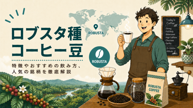 ロブスタ種コーヒーとは？味の特徴・アラビカ種との違い・おすすめの飲み方をわかりやすく解説