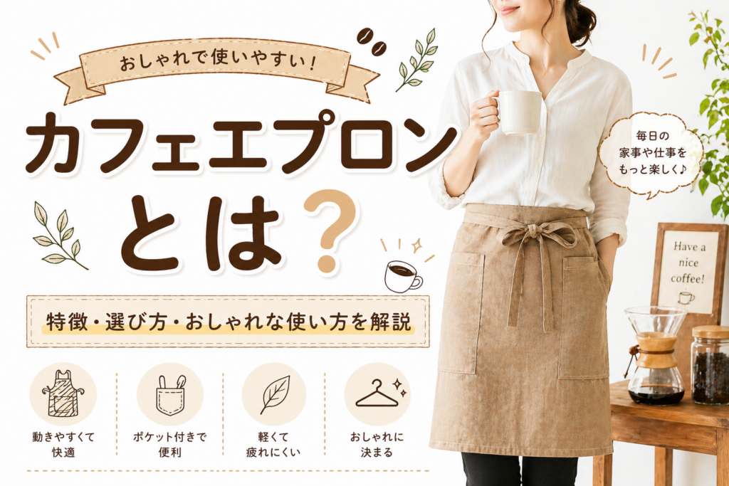 カフェエプロンとは？種類・選び方・おしゃれな着こなし・おすすめまで徹底解説