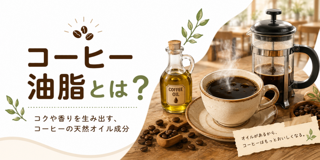 コーヒー油脂とは？味や香りに関係する“コーヒーオイル”を初心者向けにわかりやすく解説！