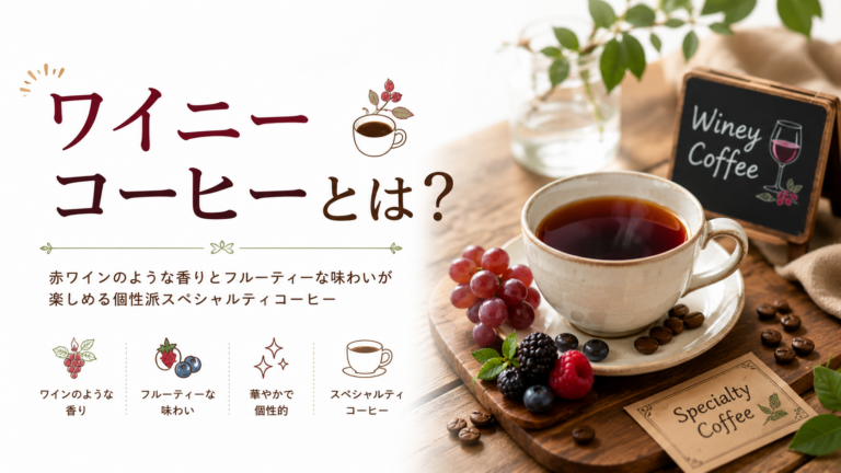 ワイニーコーヒーとは？赤ワインのような香りが楽しめる個性派コーヒーを初心者向けに解説！