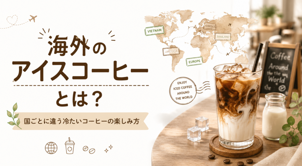 アイスコーヒーは海外でも人気？国ごとの楽しみ方を初心者向けに解説！
