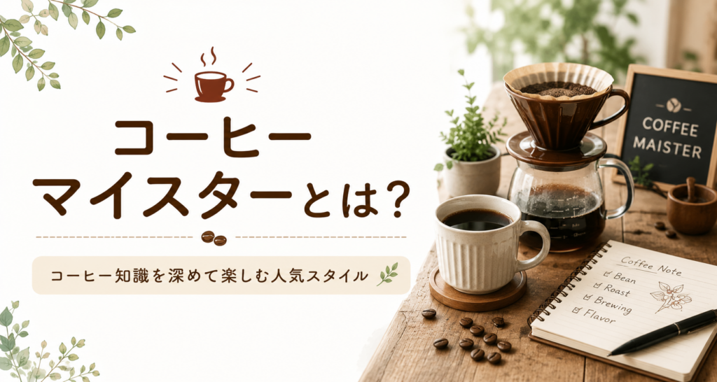 コーヒーマイスターとは？知識を深めてコーヒーをもっと楽しむ人気資格を解説