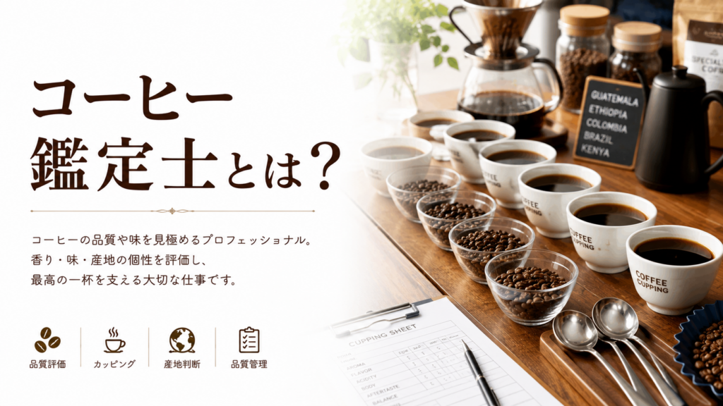 コーヒー鑑定士とは？仕事内容や資格、コーヒーのプロについて初心者向けに解説