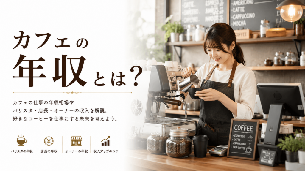 カフェの年収ってどれくらい？バリスタ・カフェ店員・オーナーの収入を初心者向けに解説