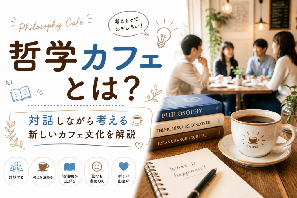 哲学カフェとは？対話で考える新しいカフェ文化の魅力と参加方法を解説