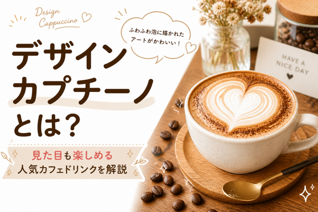 デザインカプチーノとは？見た目も楽しめる人気カフェドリンクを解説