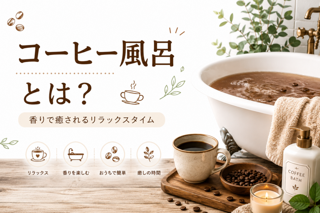 コーヒー風呂とは？香りで癒される新しいリラックス習慣をやさしく解説
