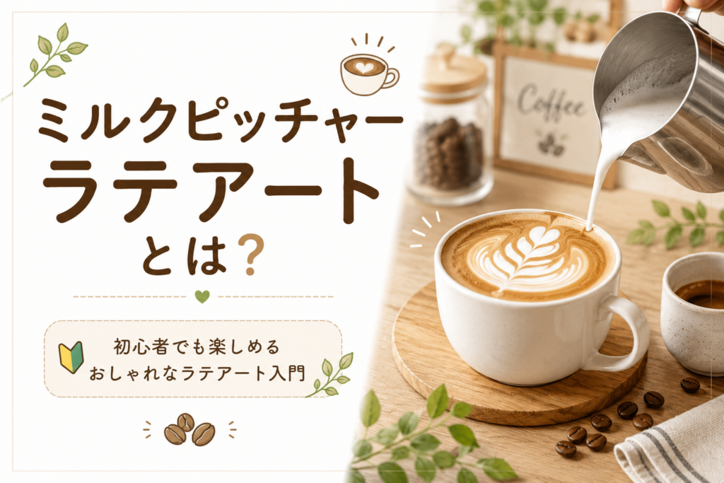 ミルクピッチャーラテアートとは？初心者でも楽しめるラテアートの基本を解説