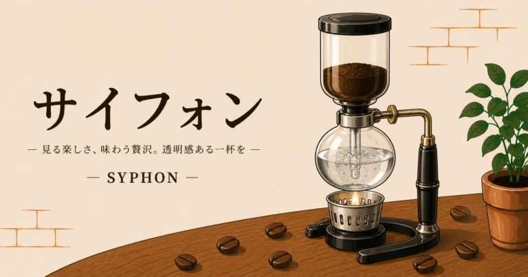 サイフォンとは？仕組みや味の特徴、使い方を初心者にもわかりやすく解説