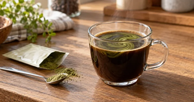 青汁とコーヒーは混ぜて飲める？飲み合わせと1杯分の作り方