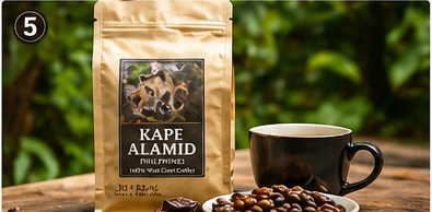 アラミドコーヒーの商品パッケージ