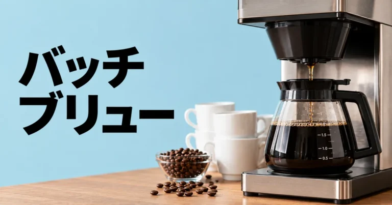 バッチブリューとは？複数杯の粉量・水量と淹れ方、保温のコツ