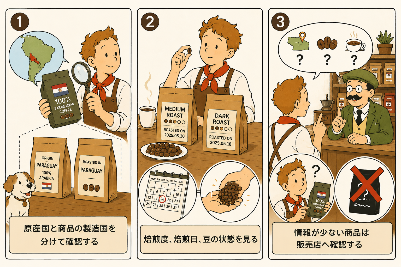 パラグアイ産コーヒー豆を購入する前に確認したい3つのポイント