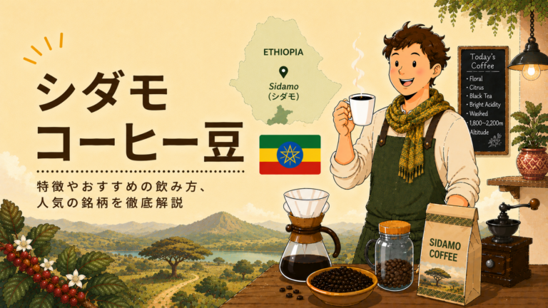 シダモコーヒーとは？味の特徴・産地・おすすめの飲み方をわかりやすく解説