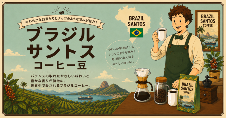 ブラジル・サントスコーヒーとは？特徴・名前の意味・味わい・おすすめの飲み方をわかりやすく解説
