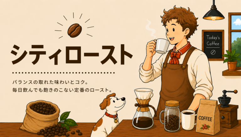 シティローストとは？味の特徴・中煎りや深煎りとの違い・おすすめの豆と飲み方を解説