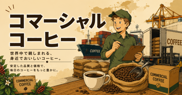 コマーシャルコーヒーとは？意味・特徴・スペシャルティとの違いを解説