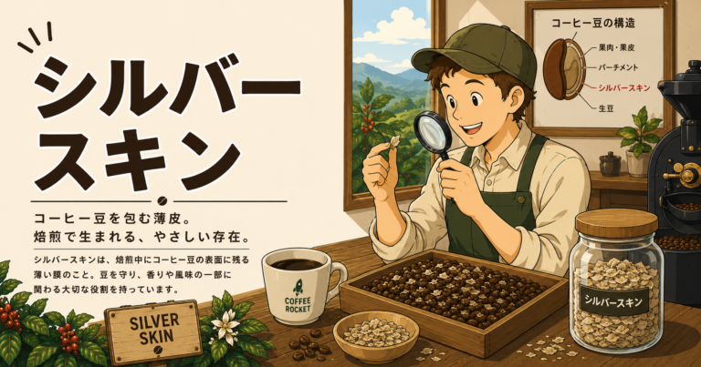 シルバースキンとは？コーヒー豆を包む薄皮の役割と味への影響を解説