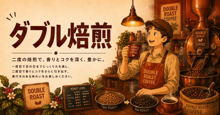ダブル焙煎とは？二段階で仕上げるコーヒー焙煎の特徴と味わいを解説