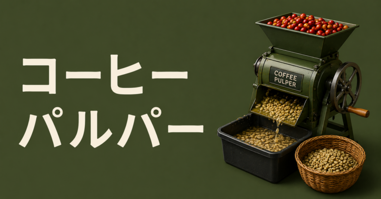コーヒーのパルパーとは？精製工程で果肉を取り除く機械を解説