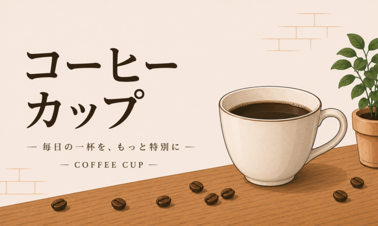 コーヒーカップとは？種類や素材、味わいへの影響をわかりやすく解説