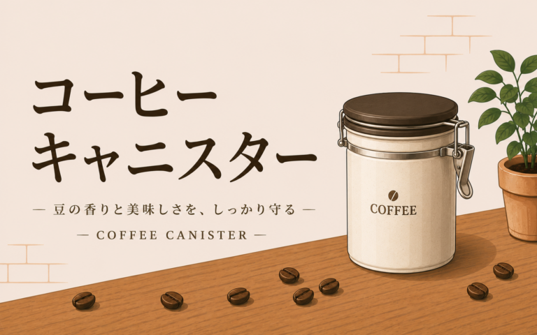 コーヒーキャニスターとは？豆の鮮度を守る保存容器の選び方