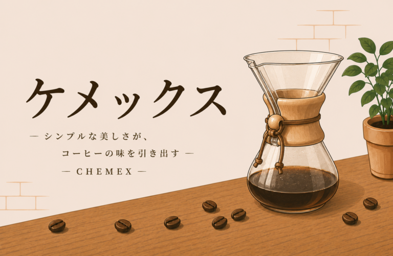 ケメックスとは？美しいガラス器具で淹れるコーヒーの特徴と使い方