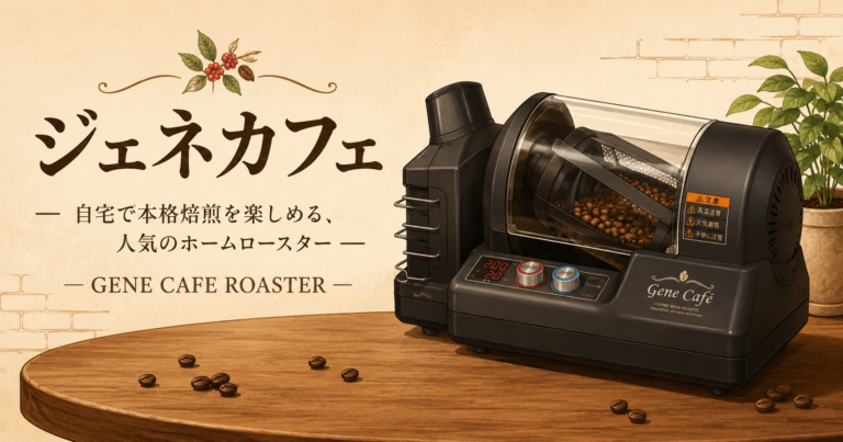 ジェネカフェとは？家庭で本格焙煎を楽しめる電動焙煎機の特徴と使い方