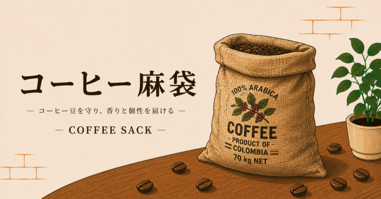 コーヒー麻袋とは？生豆を運ぶ袋の役割や素材、再利用アイデアをわかりやすく解説