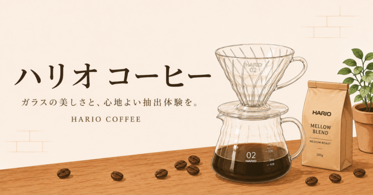 ハリオコーヒーとは？V60や器具の特徴、選び方を初心者にもわかりやすく解説