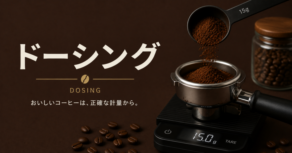 ドーシングとは？エスプレッソやドリップで味を安定させる粉量管理をわかりやすく解説