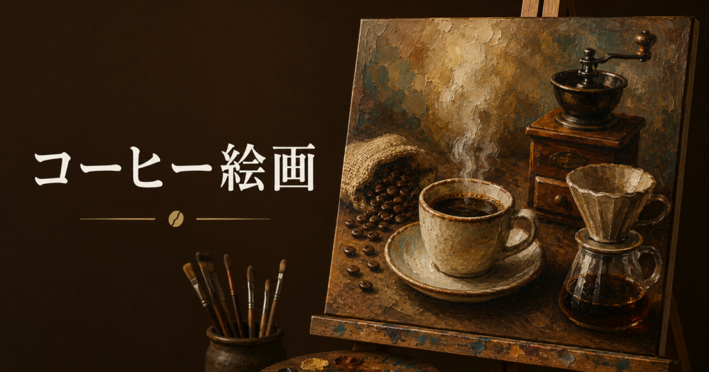 コーヒー絵画とは？カフェ空間をおしゃれに彩るアートを初心者向けに解説