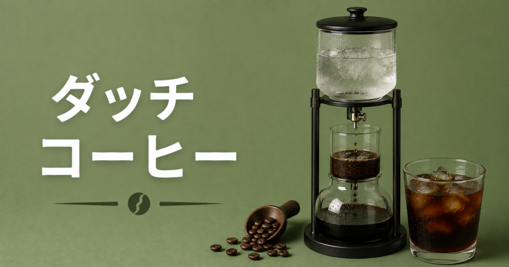 ダッチコーヒーとは？水出しコーヒーとの違い・特徴・作り方を解説