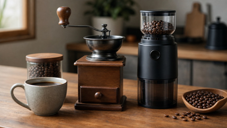 ミルでコーヒーの味は変わる？手動・電動の違いと選び方