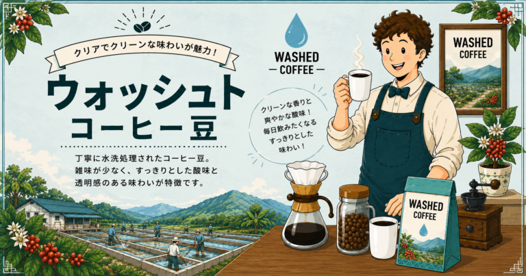 ウォッシュドコーヒーとは？味の特徴・ナチュラルとの違い・初心者向けの選び方を解説