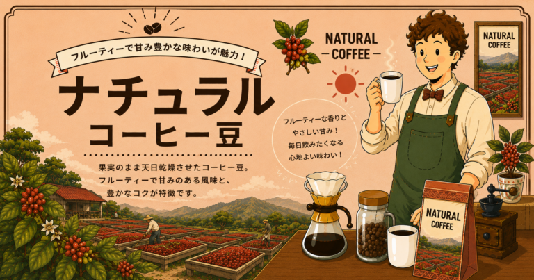 ナチュラル精製とは？味の特徴・工程・ウォッシュトやハニー精製との違いを解説