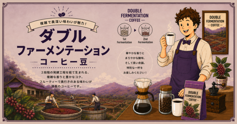 ダブルファーメンテーションコーヒーとは？精製方法の特徴・味わい・選び方をわかりやすく解説