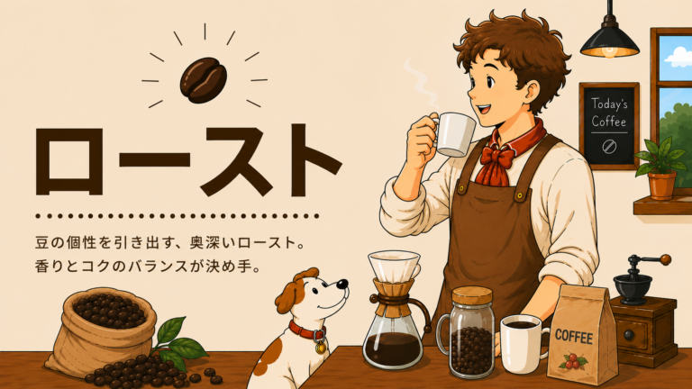 コーヒーのローストとは？焙煎との違い・ロースト度合い・味の選び方を解説