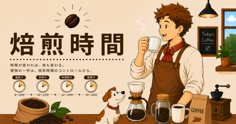 コーヒーの焙煎時間とは？味への影響・焙煎度との関係・考え方を解説