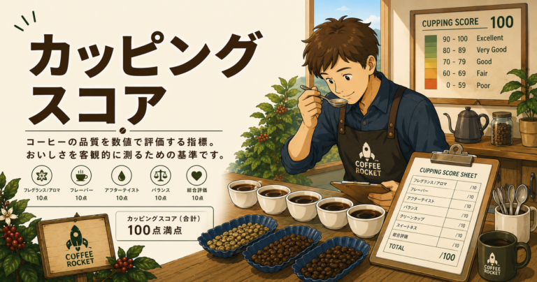 カッピングスコアとは？コーヒーの点数評価・基準・豆選びへの活かし方を解説