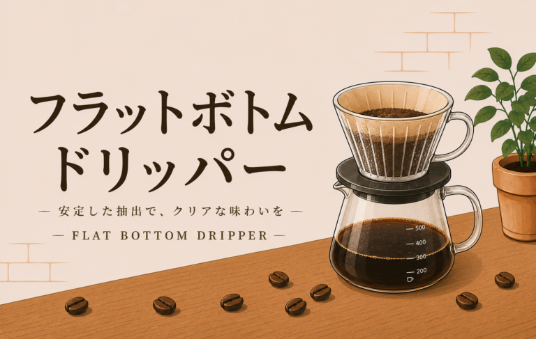 フラットボトムドリッパーとは？安定した抽出とまろやかな味の特徴