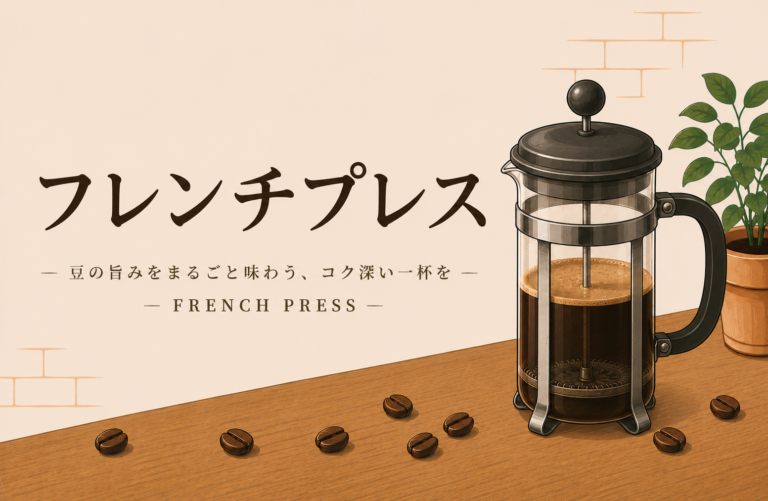 フレンチプレスとは？特徴や使い方、味わいの違いをわかりやすく解説