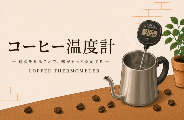 コーヒー温度計とは？湯温管理で味を整える使い方をわかりやすく解説