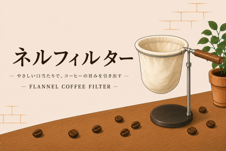 ネルフィルターとは？コーヒーの味わいを深める布フィルターの特徴と使い方