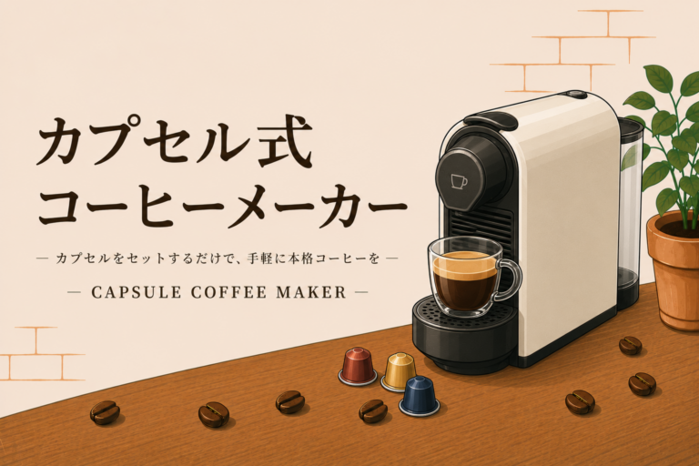 カプセル式コーヒーメーカーとは？特徴・選び方・メリットをわかりやすく解説