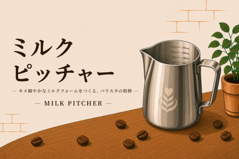 ミルクピッチャーとは？ラテやカプチーノ作りに役立つ選び方と使い方