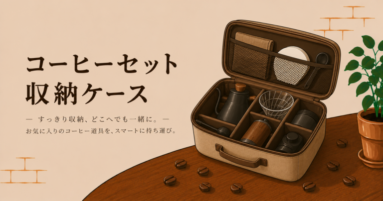 コーヒーセット収納ケースとは？道具をまとめて持ち運ぶための特徴と選び方