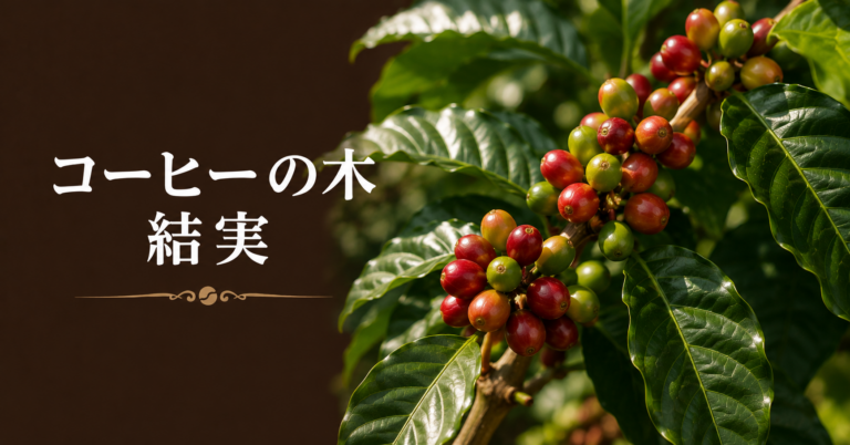 コーヒーの木の結実とは？花から実がなるまでの流れを解説