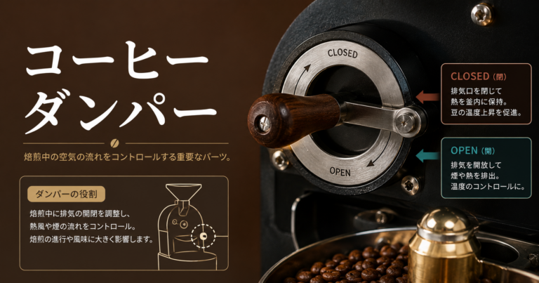 コーヒーのダンパーとは？焙煎機の排気調整を解説