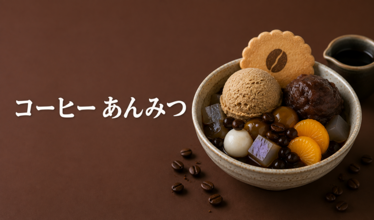 コーヒーあんみつとは？和の甘さとコーヒーのほろ苦さを楽しむ涼やかな甘味